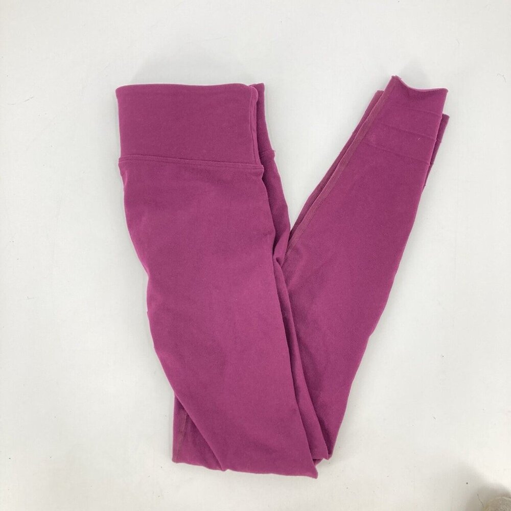 Free People Movement Knit Leggings High Rise Fuchsia Pink Nylon Womens Medium